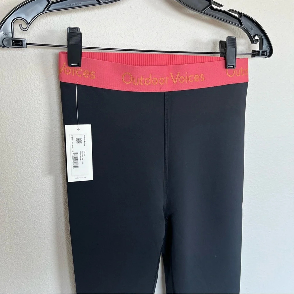 New Outdoor Voices Smooth 7/8 Legging Black / Desert Rose High Rise Women’s XS - Picture 3 of 10